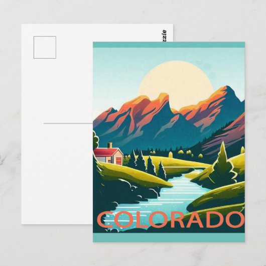 Nationaal park Colorado Mountain Briefkaart (Voorkant / Achterkant)