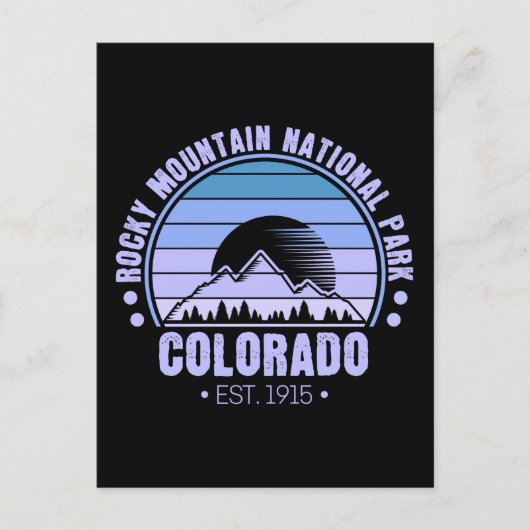 Nationaal Park Colorado Retro Briefkaart (Voorkant)