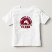 Nationaal Park Colorado Retro Kinder Shirts (Voorkant)