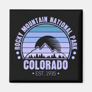 Nationaal Park Colorado Retro Magneet