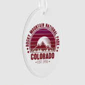 Nationaal Park Colorado Retro Ornament (voorkant)