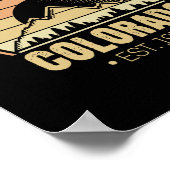 Nationaal Park Colorado Retro Poster (Hoek)