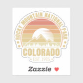 Nationaal Park Colorado Retro Sticker (Vel)