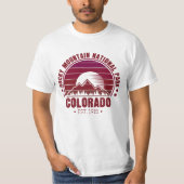 Nationaal Park Colorado Retro T-shirt (Voorkant)
