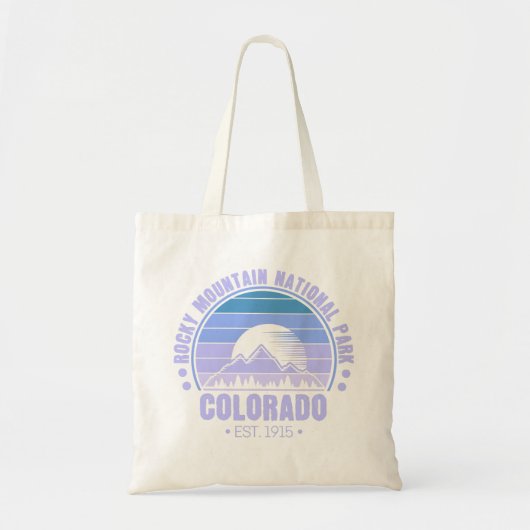 Nationaal Park Colorado Retro Tote Bag (Voorkant)