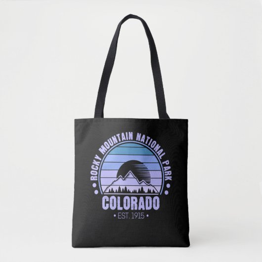 Nationaal Park Colorado Retro Tote Bag (Voorkant)