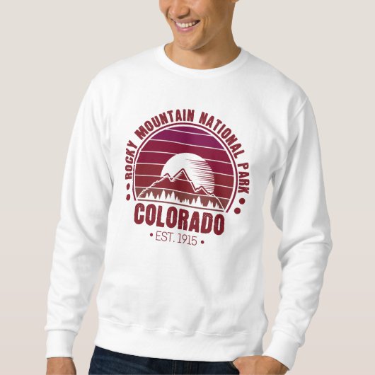Nationaal Park Colorado Retro Trui (Voorkant)