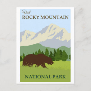 Nationaal park Colorado  Rocky Mountain Briefkaart
