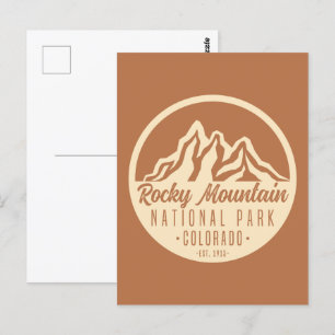 Nationaal Park Colorado Rocky Mountain Briefkaart