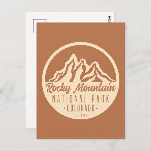 Nationaal Park Colorado Rocky Mountain Briefkaart (Voorkant / Achterkant)