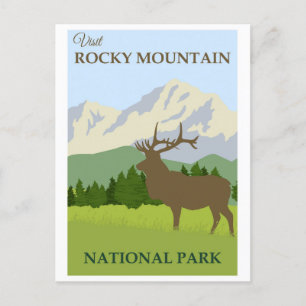 Nationaal park Colorado  Rocky Mountain Briefkaart