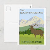 Nationaal park Colorado  Rocky Mountain Briefkaart (Voorkant / Achterkant)