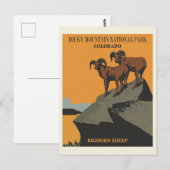 Nationaal park Colorado  Rocky Mountain Briefkaart (Voorkant / Achterkant)
