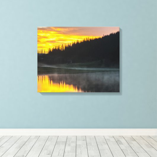 Nationaal Park Colorado Rocky Mountain Canvas Afdruk (Insitu (Houten vloer))
