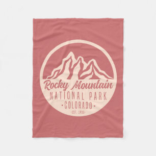 Nationaal Park Colorado Rocky Mountain Fleece Deken