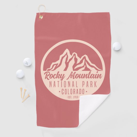 Nationaal Park Colorado Rocky Mountain Golfhanddoek (Insitu)