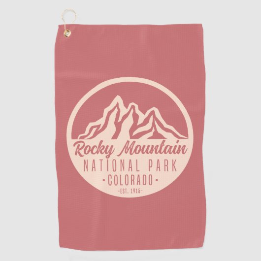 Nationaal Park Colorado Rocky Mountain Golfhanddoek (Voorkant)