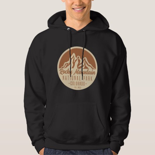 Nationaal Park Colorado Rocky Mountain Hoodie (Voorkant)