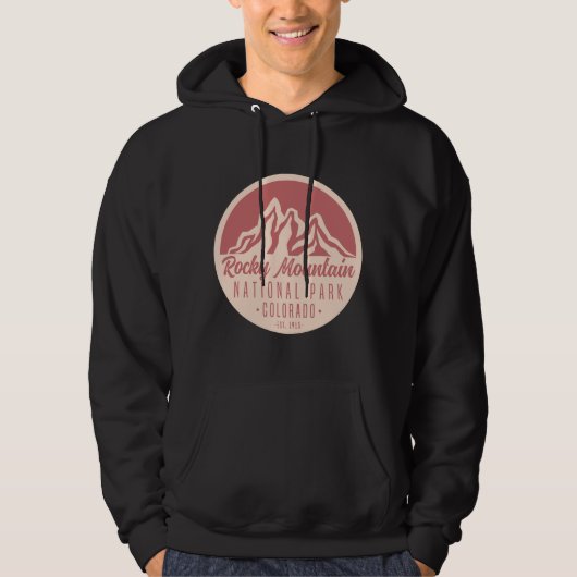 Nationaal Park Colorado Rocky Mountain Hoodie (Voorkant)