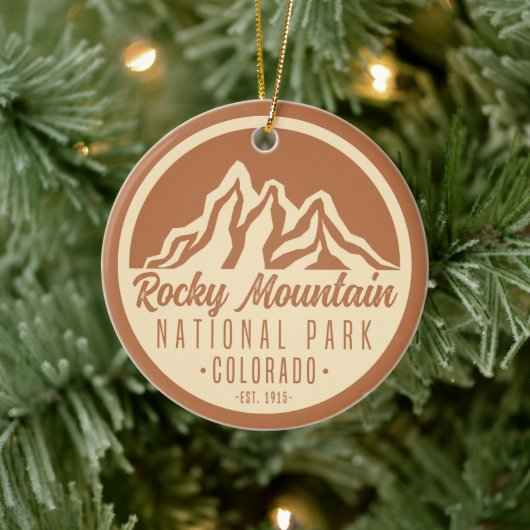 Nationaal Park Colorado Rocky Mountain Keramisch Ornament (Boom)