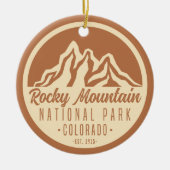 Nationaal Park Colorado Rocky Mountain Keramisch Ornament (Voorkant)