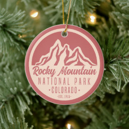 Nationaal Park Colorado Rocky Mountain Keramisch Ornament