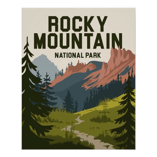 Nationaal Park Colorado Rocky Mountain Perfect Poster (Voorkant)