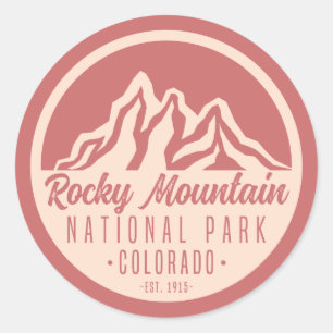 Nationaal Park Colorado Rocky Mountain Ronde Sticker