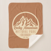 Nationaal Park Colorado Rocky Mountain Sherpa Deken (Voorkant)