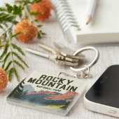 Nationaal Park Colorado Rocky Mountain Sleutelhanger (Voorkant Rechts)