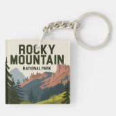 Nationaal Park Colorado Rocky Mountain Sleutelhanger (Achterkant)