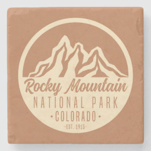 Nationaal Park Colorado Rocky Mountain Stenen Onderzetter