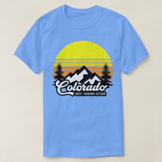Nationaal park Colorado Rocky Mountain T-shirt (Design voorkant)