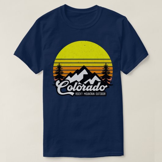 Nationaal park Colorado Rocky Mountain T-shirt (Design voorkant)