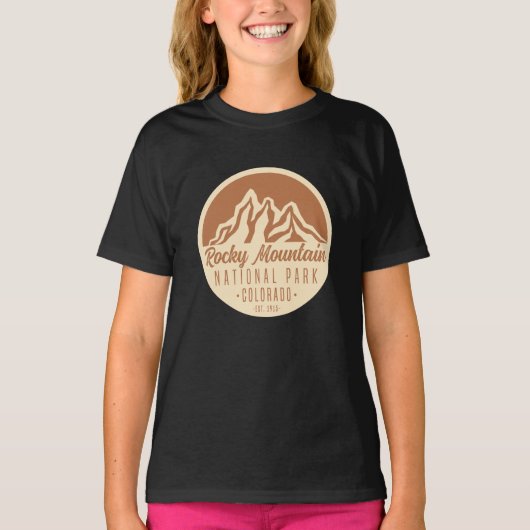 Nationaal Park Colorado Rocky Mountain T-shirt (Voorkant)