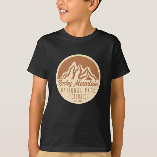 Nationaal Park Colorado Rocky Mountain T-shirt (Voorkant)