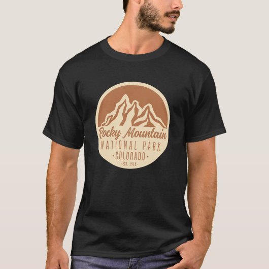 Nationaal Park Colorado Rocky Mountain T-shirt (Voorkant)