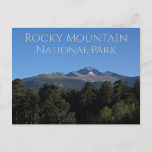 Nationaal park Colorado van het peak Rocky Briefkaart