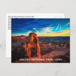Nationaal park Colorful Utah Arches Briefkaart