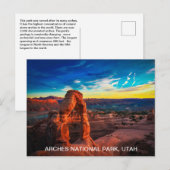 Nationaal park Colorful Utah Arches Briefkaart (Voorkant / Achterkant)