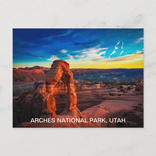 Nationaal park Colorful Utah Arches Briefkaart (Voorkant)