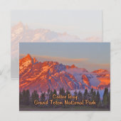 Nationaal park Colter Bay Grand Teton Briefkaart (Voorkant / Achterkant)