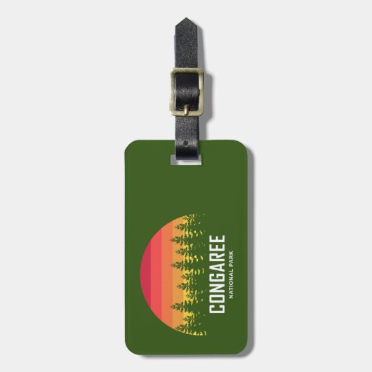 Nationaal park Congaree Bagagelabel (Voorkant verticaal)