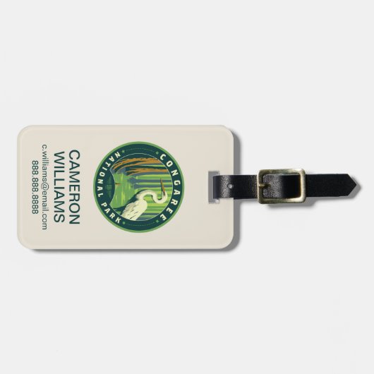 Nationaal park Congaree Bagagelabel (Voorkant horizontaal)