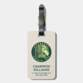 Nationaal park Congaree Bagagelabel (Achterkant verticaal)