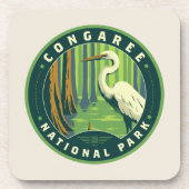 Nationaal park Congaree Bier Onderzetter (Voorkant)