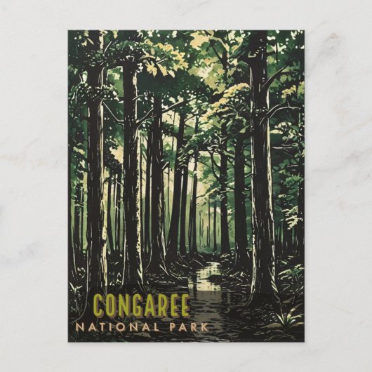Nationaal park Congaree Briefkaart (Voorkant)