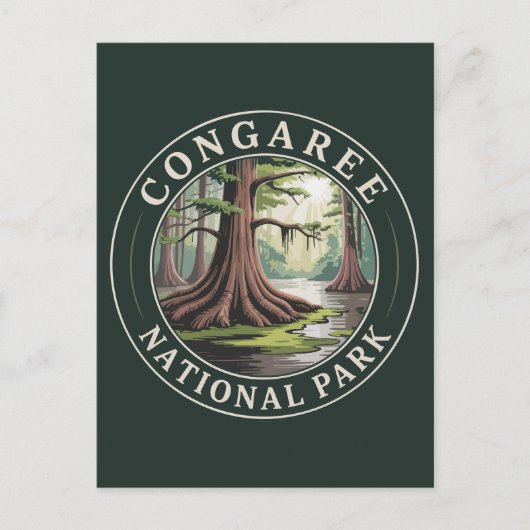 Nationaal park Congaree Feestdagenkaart (Voorkant)