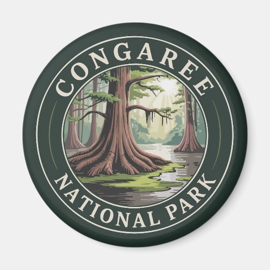 Nationaal park Congaree Magneet (Voorkant)