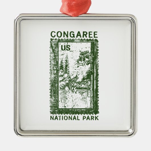 Nationaal park Congaree Metalen Ornament (Voorkant)